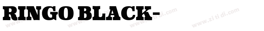 Ringo Black字体转换